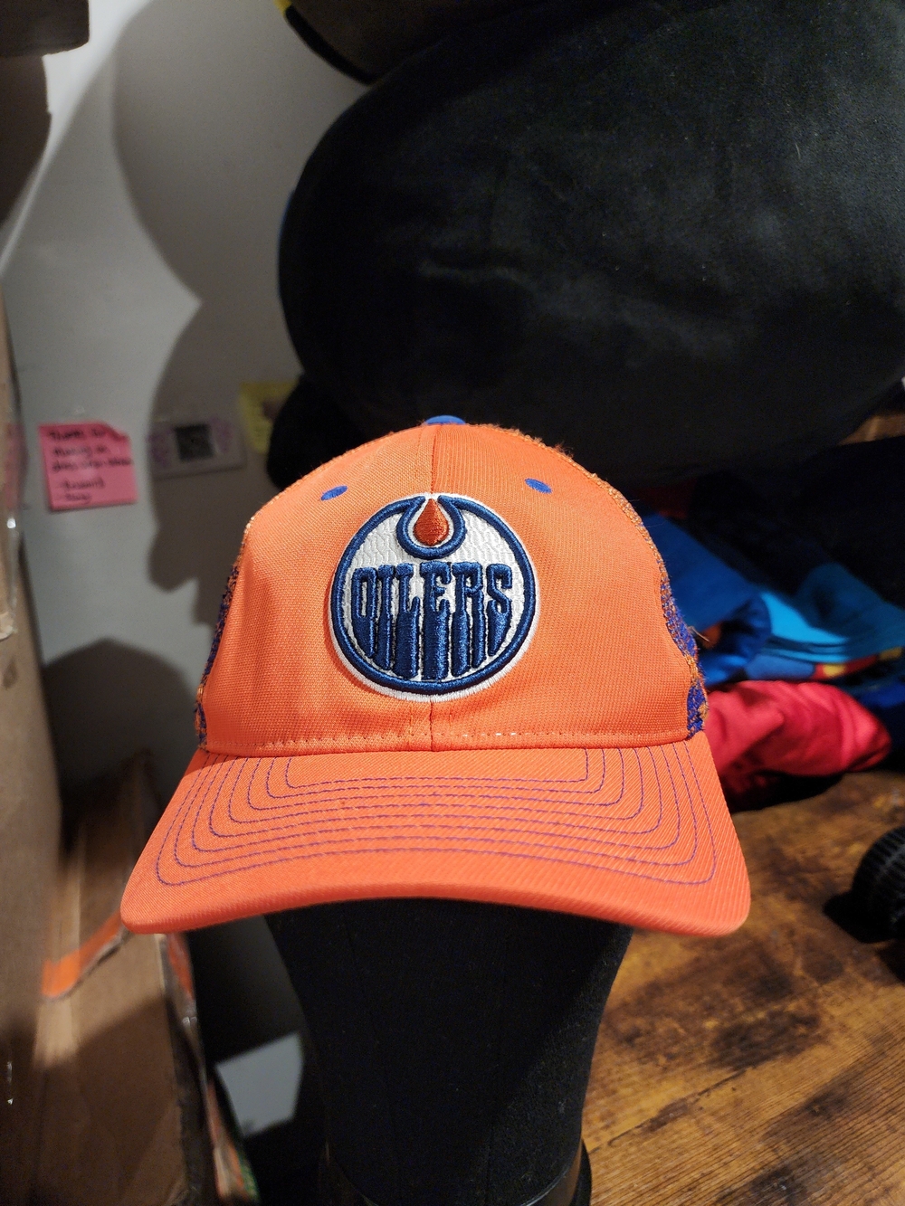 Zephyr Orange Edmonton Oilers Mesh-Back Hat